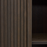 Буфет тёмно-коричневого цвета из ясеневого шпона с 2-мя раздвижными дверями Toinette варинант исполнения - 3 | Loft Concept в Тюмени