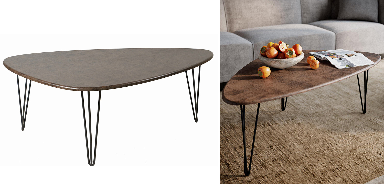 Кофейный стол Dorian Coffee Table brown Кофейный стол Dorian Coffee Table brown - Loft-Concept в Тюмени