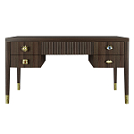 Письменный стол с 4-мя ящиками Elsa Dreams Walnut варинант исполнения - 6 | Loft Concept в Тюмени