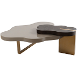 Кофейный стол со столешницей волнистой формы Gale Curved Coffee Table варинант исполнения - 3 | Loft Concept в Тюмени