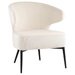 Современное мягкое кресло на металлических ножках Rakush Milk варинант исполнения - 1 | Loft Concept в Тюмени