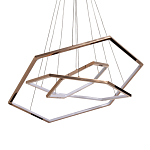 Люстра с 3-мя подвесами в виде шестиугольников Hexagon Horizontal варинант исполнения - 1 | Loft Concept в Тюмени
