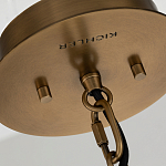 Подвесной светильник с узким цилиндрическим абажуром из черных вертикальных реек Kichler варинант исполнения - 4 | Loft Concept в Тюмени