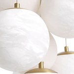 Люстра подвесная круглая с сферическими плафонами из натурального камня Glowing Spheres варинант исполнения - 4 | Loft Concept в Тюмени