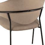 Коричневый стул с обивкой из искусственной замши Alexis варинант исполнения - 7 | Loft Concept в Тюмени