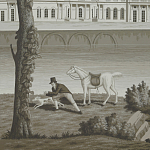 Обои ручная роспись Monuments of Paris Eau Forte on scenic paper варинант исполнения - 2 | Loft Concept в Тюмени