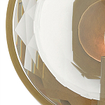 Бра круглое с прозрачным рельефным плафоном Crystal Prism варинант исполнения - 1 | Loft Concept в Тюмени