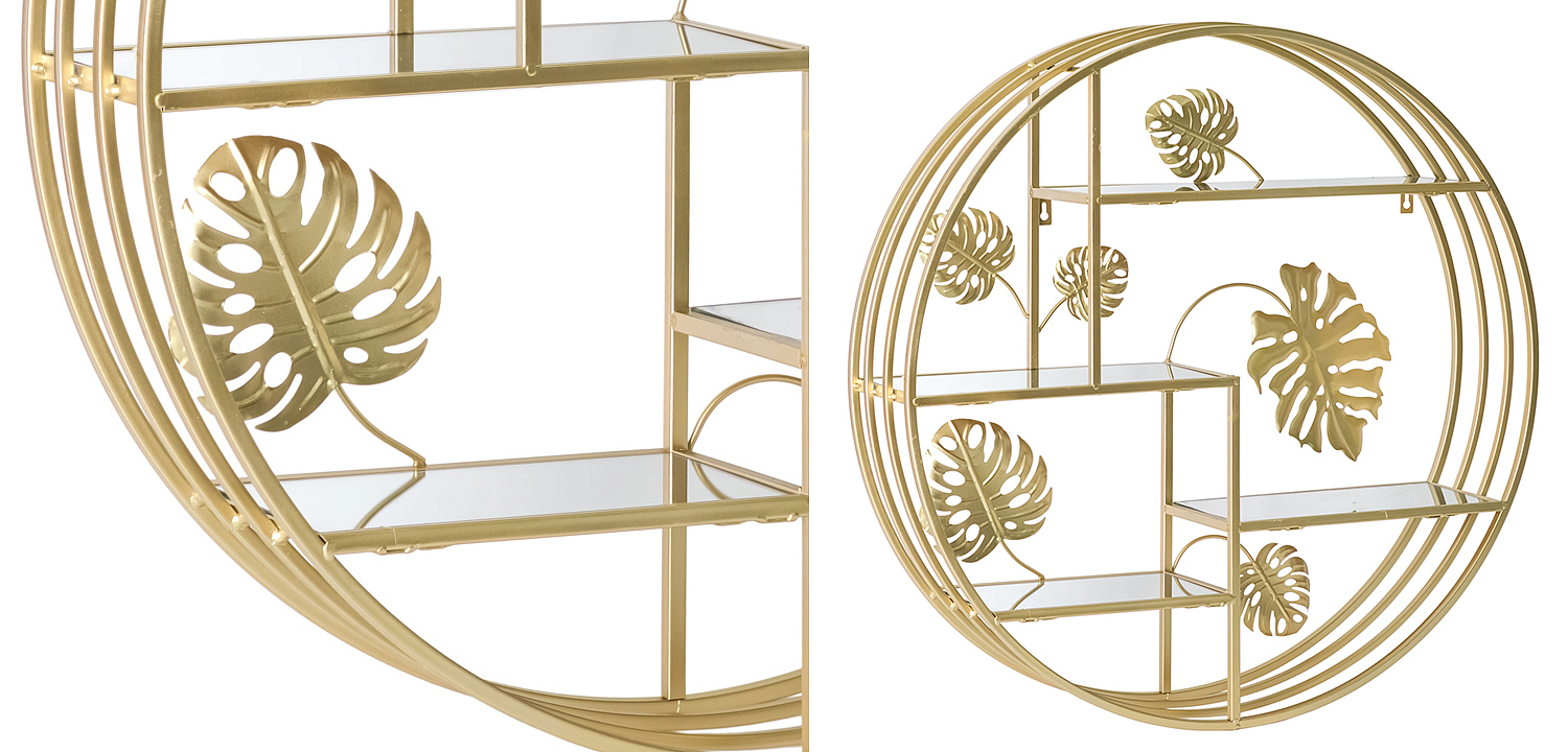 Полка Gold Tropical Shelf Полка Gold Tropical Shelf - Loft-Concept в Тюмени