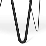 Стол журнальный c круглой столешницей из стекла серого цвета Gray and Gold Marble варинант исполнения - 6 | Loft Concept в Тюмени