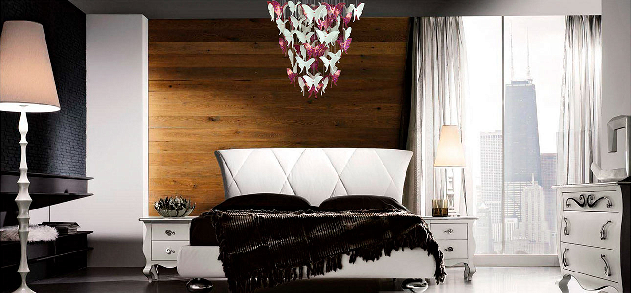 Люстра Розовые Бабочки Светло-Зеленая база Night Butterflies Chandelier Pink - Loft-Concept в Тюмени