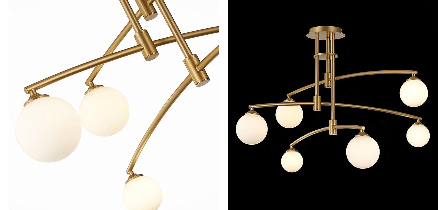 Люстра Glendon Chandelier 6 Balls Люстра Glendon Chandelier 6 Balls - Loft-Concept в Тюмени