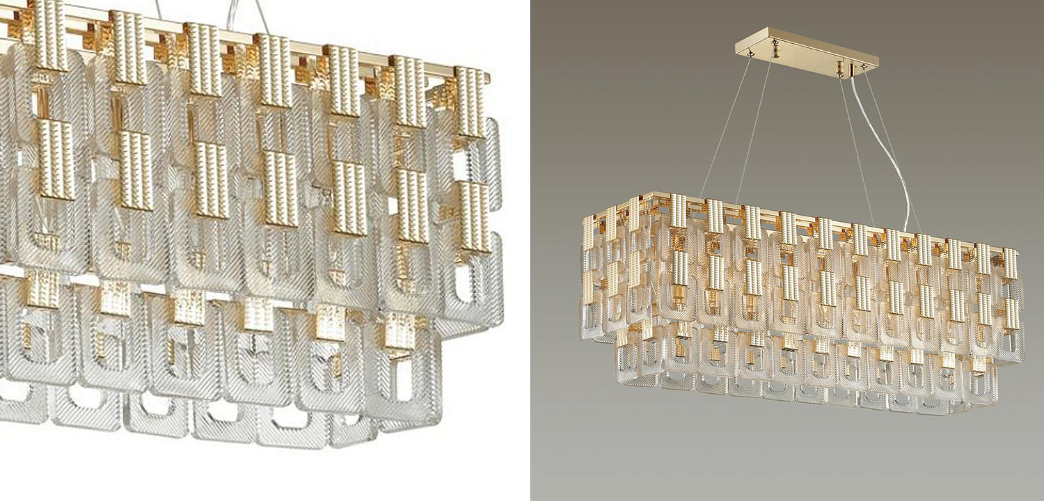 Люстра Ribbed Elements Pendant Linear Люстра Ribbed Elements Pendant Linear - Loft-Concept в Тюмени