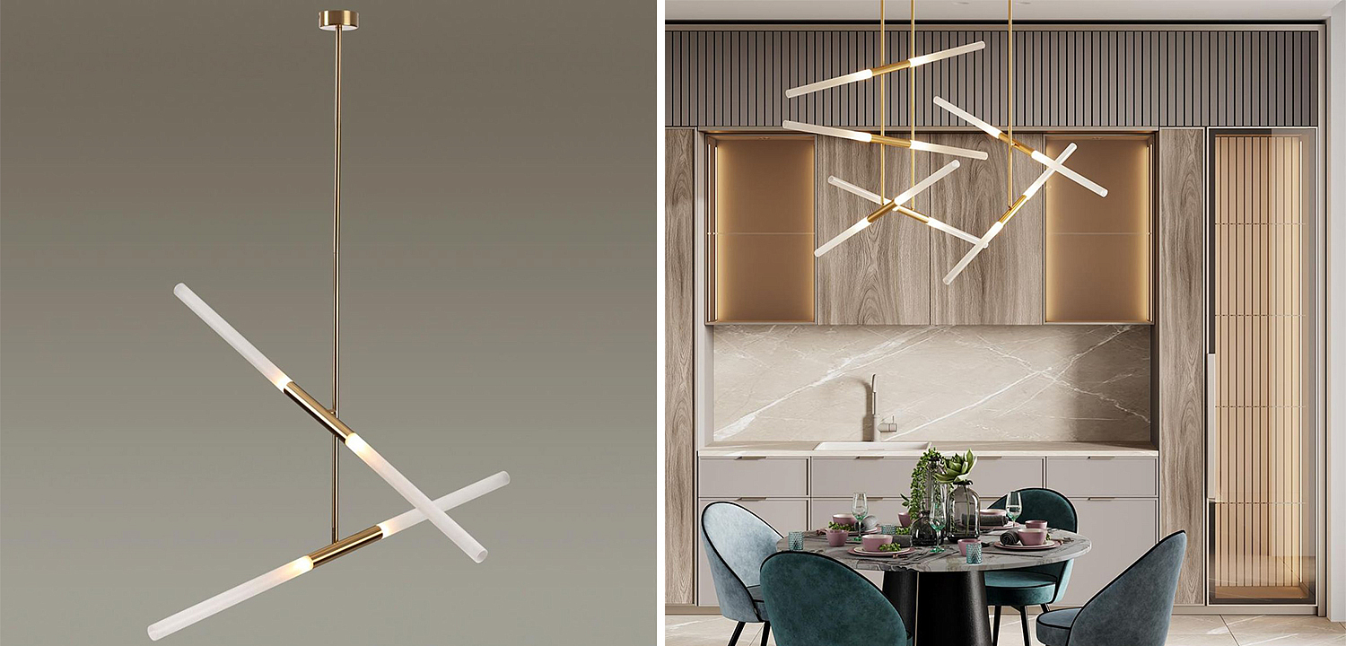 Светильник Gold Delta Light 4 lamp Светильник Gold Delta Light 4 lamp - Loft-Concept в Тюмени