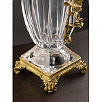 Ваза из прозрачного стекла с бронзовой вставкой в виде цветущей ветви Eden Garden porcelain and bronze варинант исполнения - 4 | Loft Concept в Тюмени