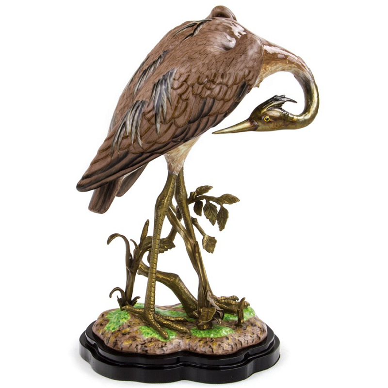 Статуэтка Porcelain Heron Коричневый Бронза в Тюмени | Loft Concept 