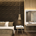 Гипсовая 3D Панель M-106 варинант исполнения - 1 | Loft Concept в Тюмени