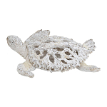 Статуэтка черепаха с ажурным панцирем и детализированной текстурой в белом цвете Marine Accessories варинант исполнения - 1 | Loft Concept в Тюмени