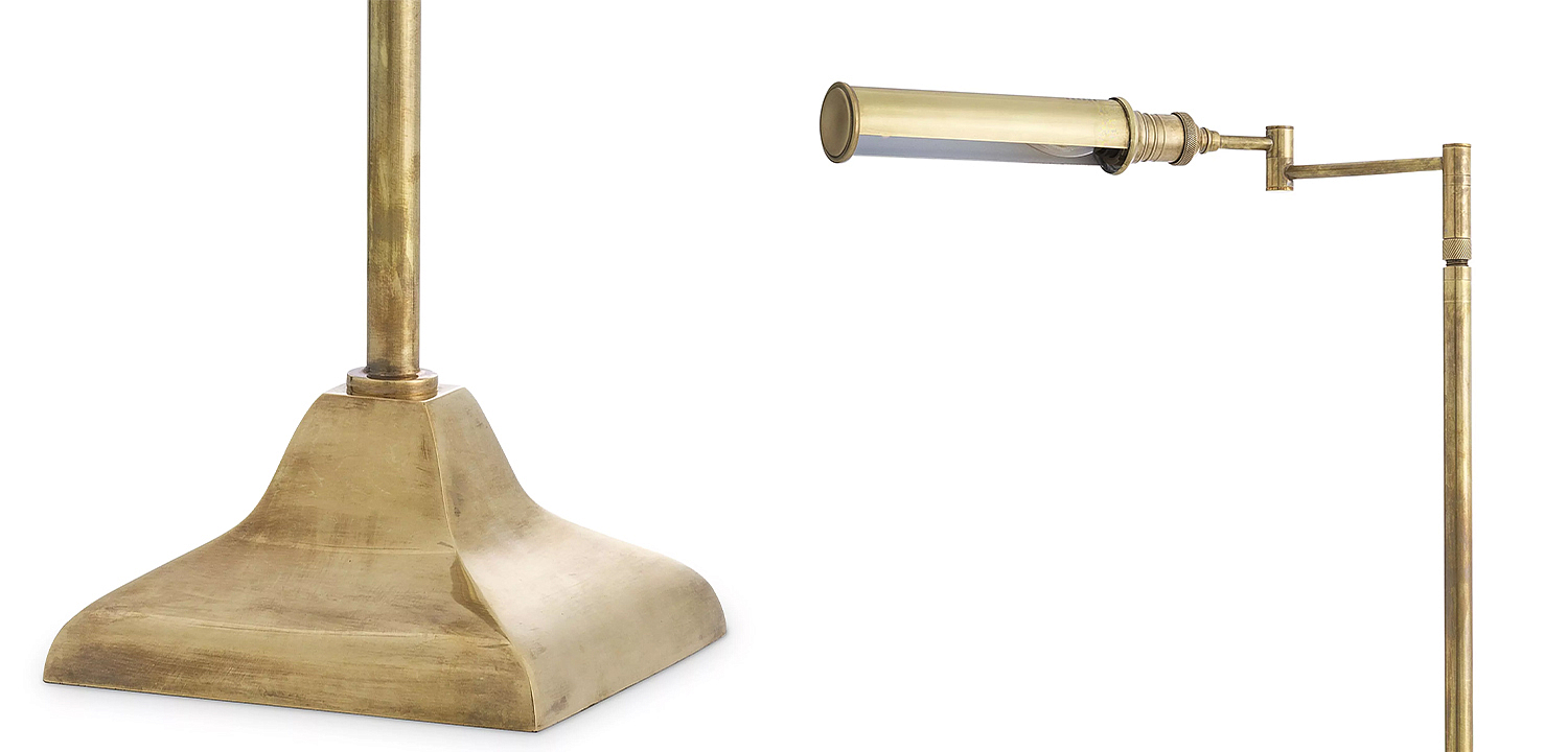 Торшер Eichholtz Floor Lamp Kingston Brass Торшер Eichholtz Floor Lamp Kingston Brass - Loft-Concept в Тюмени
