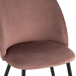 Мягкий стул в велюре пыльно-розового цвета Miruna Chair варинант исполнения - 6 | Loft Concept в Тюмени