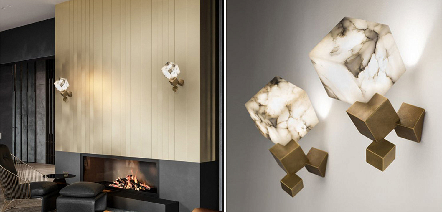 Бра Marble Cube Wall lamp Бра Marble Cube Wall lamp - Loft-Concept в Тюмени