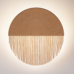 Бра круглое натуральная пробка с бахромой Natural Cork варинант исполнения - 3 | Loft Concept в Тюмени