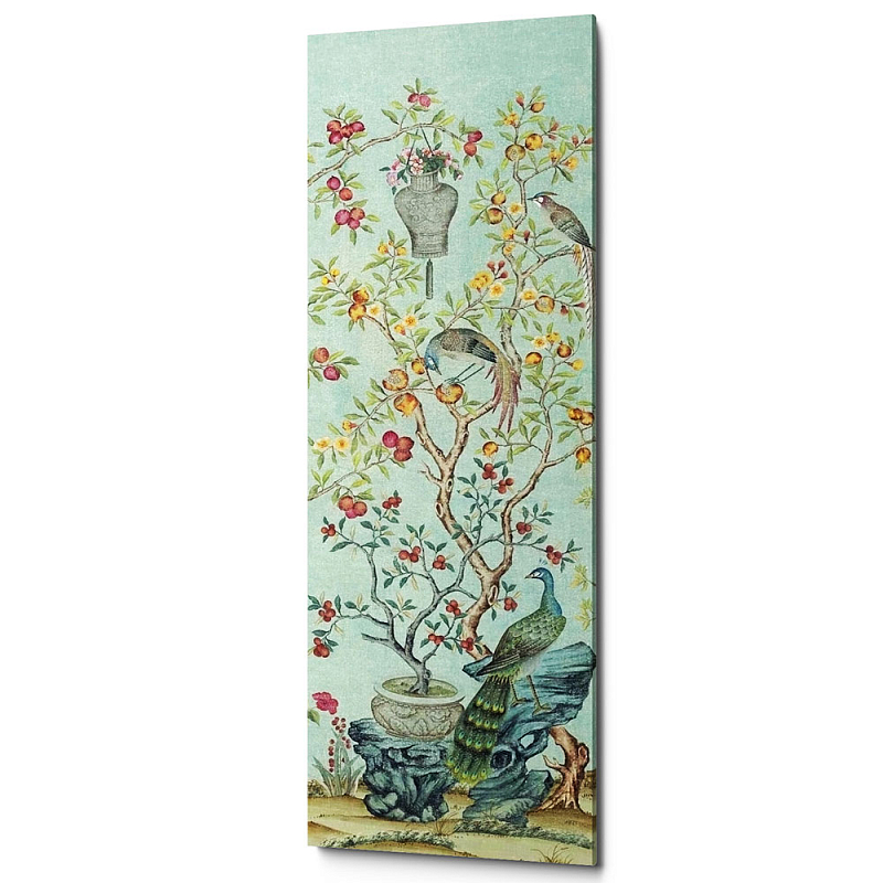 Постер Blue Chinoiserie 3 Голубой пастельный в Тюмени | Loft Concept 