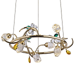 Люстра с хрустальными плафонами и декором Alvere Crystal Chandelier 6 варинант исполнения - 1 | Loft Concept в Тюмени