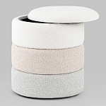 Пуф Three Colors в ткани букле из трех цветов  варинант исполнения - 3 | Loft Concept в Тюмени