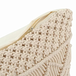Чехол на подушку с макраме бежевого цвета Macrame варинант исполнения - 3 | Loft Concept в Тюмени