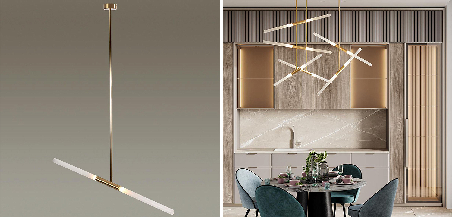 Светильник Gold Delta Light 2 lamp Светильник Gold Delta Light 2 lamp - Loft-Concept в Тюмени