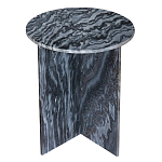 Столик кофейный с столешницей из черного мрамора Compact Black Marble Table варинант исполнения - 1 | Loft Concept в Тюмени