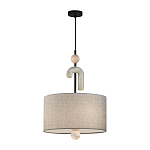 Люстра с серым тканевым плафоном Flourish варинант исполнения - 2 | Loft Concept в Тюмени