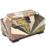 Шкатулка из натурального камня змеевик Stone Casket варинант исполнения - 2 | Loft Concept в Тюмени