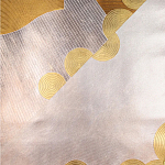 Обои ручная роспись в стиле Арт-деко Namban Colourway SC-290 on Deep Rich Gold gilded paper варинант исполнения - 2 | Loft Concept в Тюмени