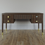 Письменный стол с 4-мя ящиками Elsa Dreams Walnut варинант исполнения - 5 | Loft Concept в Тюмени