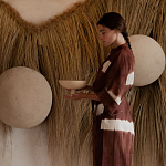 Большая дизайнерская Инсталляция из соломы RAFFIA Installation  варинант исполнения - 1 | Loft Concept в Тюмени