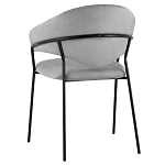 Серый стул с обивкой из искусственной замши Alexis варинант исполнения - 5 | Loft Concept в Тюмени