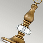 Люстра подвесная цвета латунь с прозрачным овальным стеклянным плафоном Hinkley варинант исполнения - 8 | Loft Concept в Тюмени