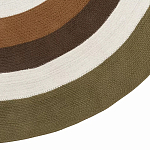 Ковер круглый из хлопка с контрастным узором Bullseye 150 варинант исполнения - 4 | Loft Concept в Тюмени