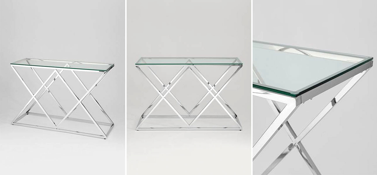 Консоль Geometry Rhombus Silver Консоль Geometry Rhombus Silver - Loft-Concept в Тюмени