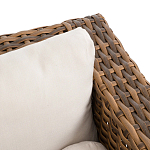 Трехместный садовый диван из плетеного пластика Matteo варинант исполнения - 2 | Loft Concept в Тюмени