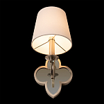 Бра с белым текстильным абажуром и фигурным основанием с зеркальной вставкой Vitorino варинант исполнения - 23 | Loft Concept в Тюмени