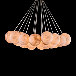 Люстра подвесная круглая с сферическими плафонами из натурального камня Glowing Spheres варинант исполнения - 2 | Loft Concept в Тюмени