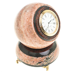Часы настольные в виде шара из натурального камня Ball Stone Clock варинант исполнения - 2 | Loft Concept в Тюмени