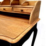 Стол-бюро из массива березы с 5-ю ящиками в стиле прованс Vintage варинант исполнения - 4 | Loft Concept в Тюмени