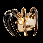 Бра золотого цвета с изогнутыми хрустальными элементами Radiant Ribbons варинант исполнения - 3 | Loft Concept в Тюмени