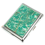 Портсигар с газовой зажигалкой из натурального камня Амазонит Stone Cigarettes Cases варинант исполнения - 6 | Loft Concept в Тюмени