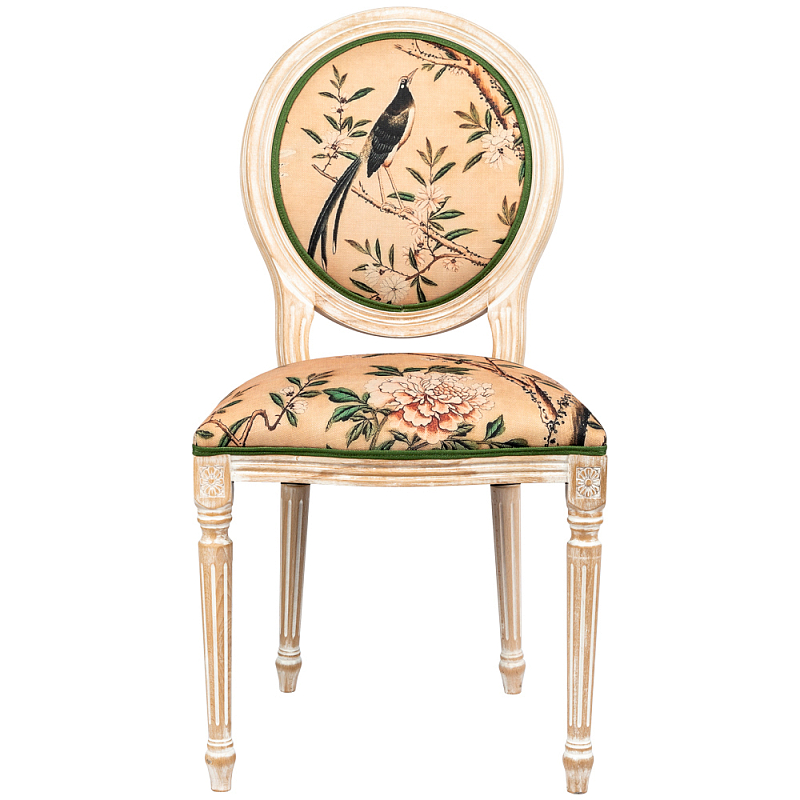 Стул Beige and Green Chinoiserie Stool Бежевый Зеленый Стул Beige and Green Chinoiserie Stool Бежевый Зеленый в Тюмени | Loft Concept