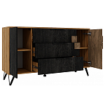 Комод с 3-мя ящиками и дверцей Stone Effect варинант исполнения - 4 | Loft Concept в Тюмени