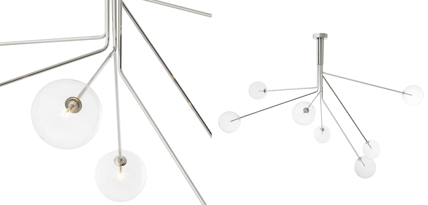 Люстра Eichholtz Chandelier Topaz Nickel Люстра Eichholtz Chandelier Topaz Nickel - Loft-Concept в Тюмени